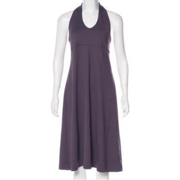 Patagonia Morning Glory Black Halter Dress with neck and back ties. - Picture 9 of 12